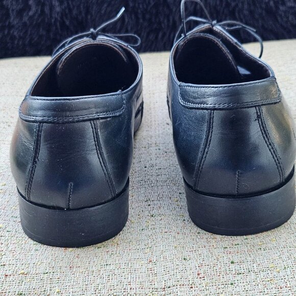 VIA SPIGA Men Shoes Black Leather Upper Lace Up Dress Shoes M-Louie Size 11M main image 5